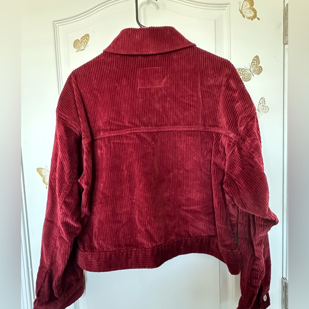 Abercrombie And Fitch Red Corduroy Jacket - image 4